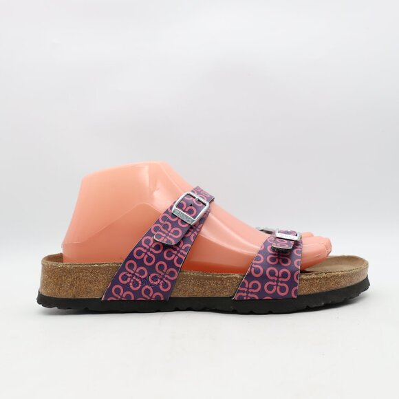 Birkenstock Birki's Tahiti Womens Size US 8 / EU 39 Purple Pink Two Buckle - Picture 1 of 10